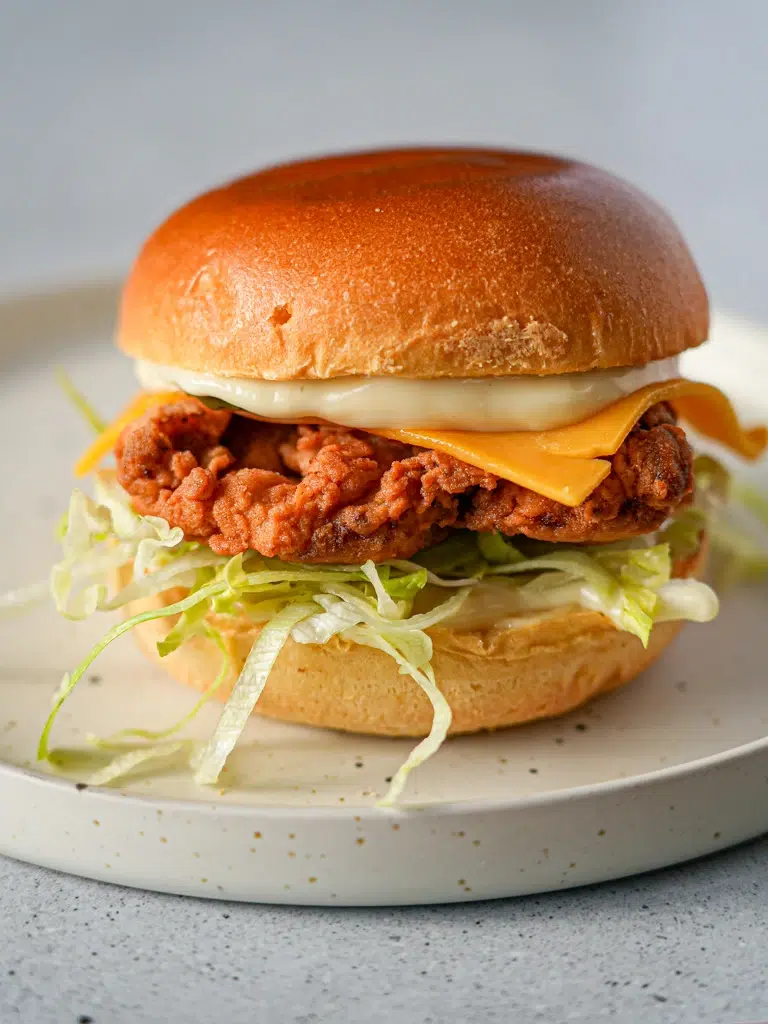 southern fried chicken burger 1